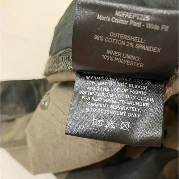 686 Cruiser Gray Camo Cotton Ripstop Wide Leg Tech Pants SZ L - Picture 5 of 10